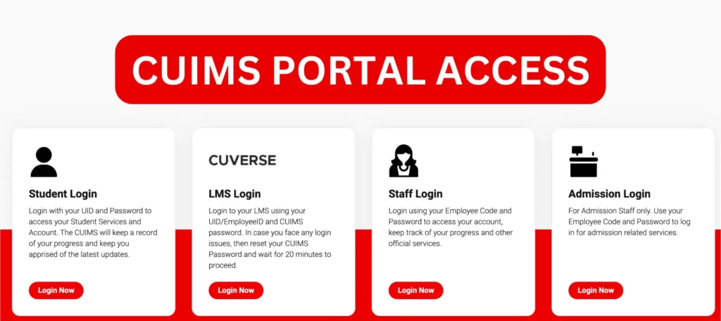 CUIMS PORTAL ACCESS