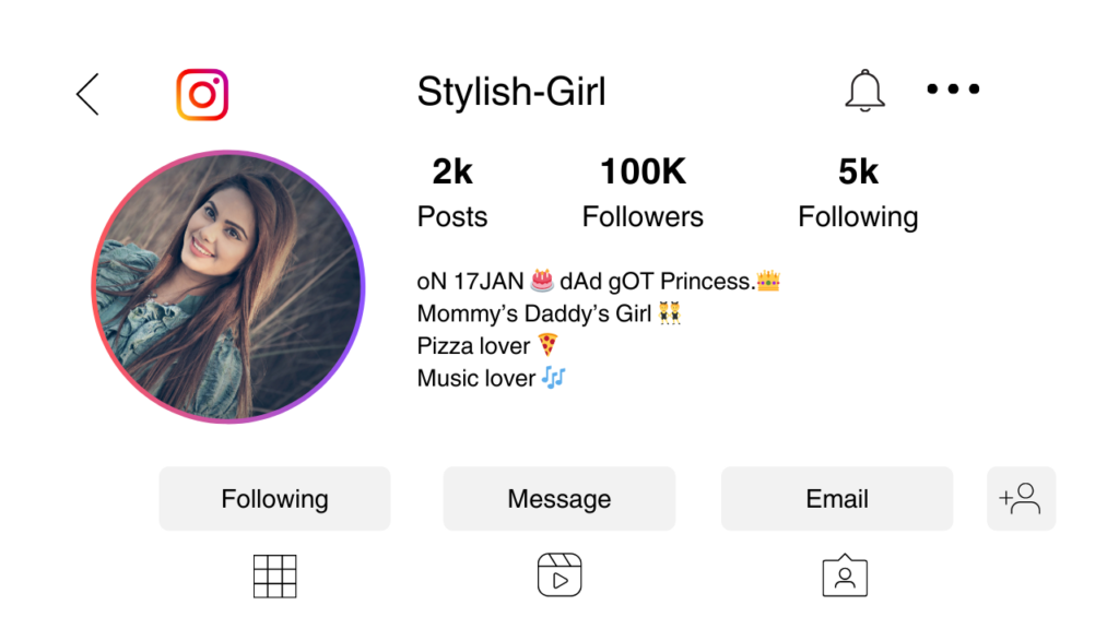 Instagram Bio for stylish girl
