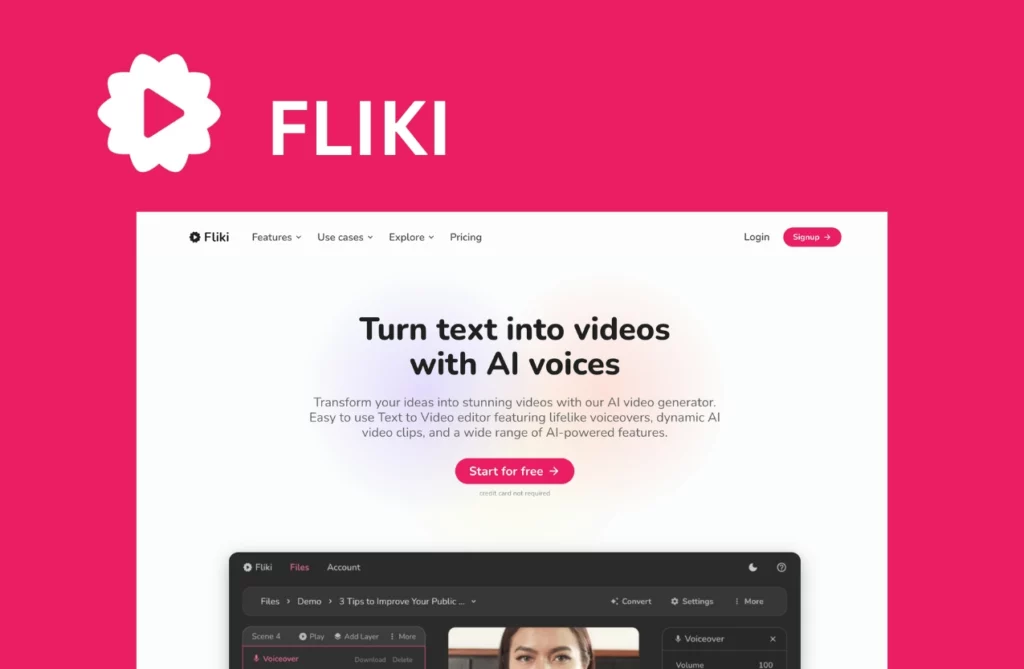 fliki text to videos