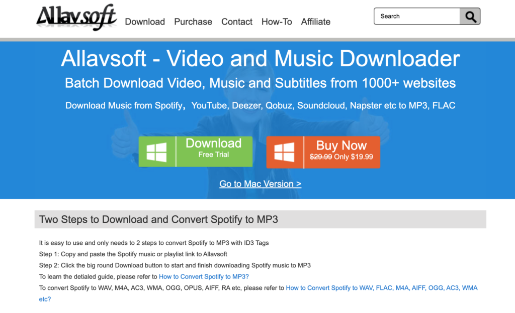 Allavsoft Video and Music downloader