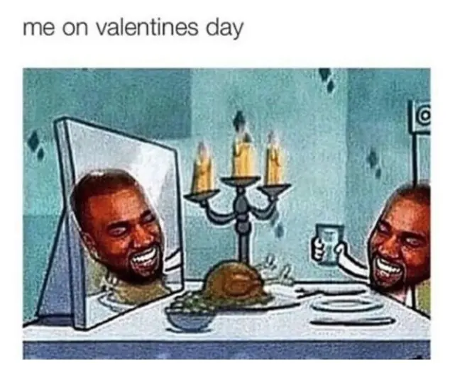 Meme About being single on Valentine’s Day